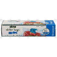 Spartan  slider bags with write-on label, gallon size freezer bags 20ct