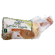 Spartan  presliced fresh jumbo bagels, everything, 5 ct 17.5oz