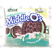 Spartan Middle O's double filled mint chocolate sandwich cookie15.25oz
