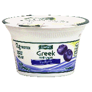 Spartan Greek nonfat blueberry yogurt, fruit on the bottom 5.3oz