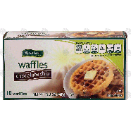 Spartan  chocolate chip waffles, 10 count 12.3-oz