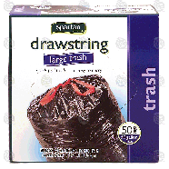 Spartan  30 gallon large drawstring trash bags  50ct