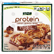 Spartan Protein chewy granola bars, peanut, almond & dark chocolate5ct