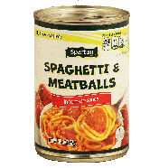 Spartan  spaghetti & meatballs in tomato sauce 14.5oz