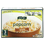 Spartan  natural flavor microwave popcorn, 3-bags 9.9oz