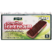 Spartan  neapolitan ice cream sandwiches; chocolate, strawberr42-fl oz