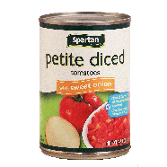 Spartan  petite diced tomatoes with sweet onion  14.5oz