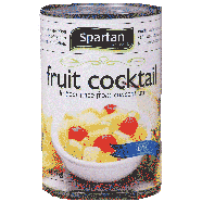 Spartan  lite syrup fruit cocktail in pear juice from concentrate 15oz