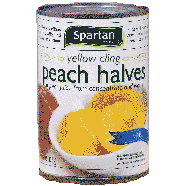 Spartan  lite yellow cling peach halves in pear juice from concent15oz