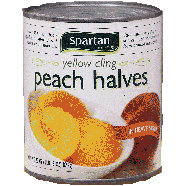 Spartan  yellow cling peach halves in heavy syrup 29oz