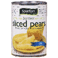 Spartan  lite syrup sliced bartlett pears 15oz