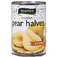 Spartan  heavy syrup bartlett pear halves 15oz
