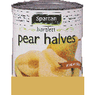 Spartan  heavy syrup bartlett pear halves 29oz