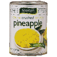 Spartan  heavy syrup crushed pineapples 20oz