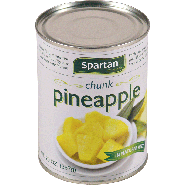 Spartan  natural juices pineapple chunks 20oz