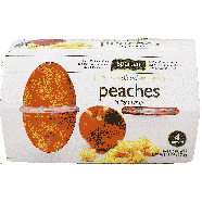 Spartan  diced peaches in natural peach flavored light syrup 4-4 oz4pk
