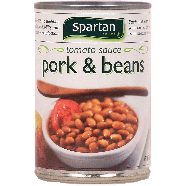 Spartan  pork & beans in tomato sauce 16oz