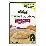 Spartan  roasted garlic instant mashed potatoes twin pack  6.6oz