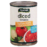 Spartan  diced tomatoes, italian style with basil, garlic & onio 14.5oz