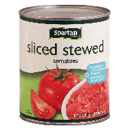 Spartan  sliced stewed tomatoes  28oz