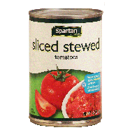 Spartan  sliced stewed tomatoes  14.5oz