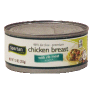 Spartan  premium chicken breast with rib meat, 98% fat free  10oz