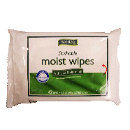 Spartan  flushable moist wipes with aloe & vitamin e 42ct