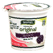 Spartan original blackberry flavored yogurt with other natural flav6oz