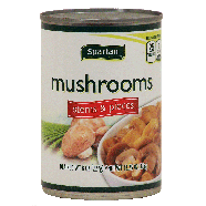 Spartan  mushrooms, stems & pieces 13.25oz