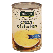 Spartan  cream of chicken, 98% fat free condensed soup 10.75oz