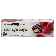 Spartan snap & seal reclosable storage bags, quart size, 7 in x 7  25ct