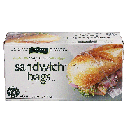 Spartan  reclosable sandwich bags, 6 1/2 x 5 7/8 inch 100ct