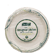 Spartan  designer plates, sturdy & durable, soak proof, microwavab 48ct