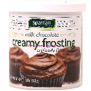 Spartan  milk chocolate chocolate frosting 16oz