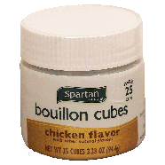 Spartan  naturally flavored chicken bouillon cubes makes 25 cups3.33oz