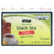 Spartan  100% natural black tea, 16 tea bags 1.25-oz