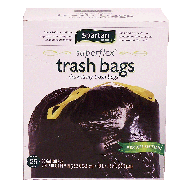 Spartan  superflex large drawstring trash bags, puncture resistant 25ct