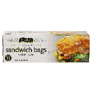 Spartan snap & seal xl sandwich bags, 7 in. x 8 in.  30ct