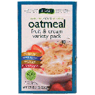 Spartan  fruit & cream variety pack instant oatmeal, 10-packets 12.3oz