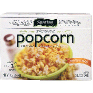 Spartan  butter flavor microwave popcorn, 3 pop-in bags 9.9oz