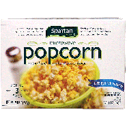 Spartan  light butter, 50% less fat butter microwave popcorn, 3 p8.7oz