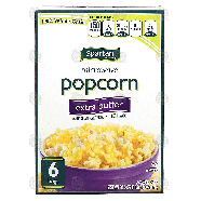 Spartan  extra butter flavor microwave popcorn, 6 pop-in bags, 119.8oz