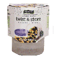 Spartan  twist & store, disposable, reusable, pint size plastic con 3pk
