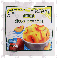 Spartan  sliced peaches, frozen 12-oz