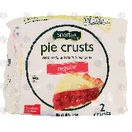 Spartan  pie crusts, ready to bake, 9-in, 2-count 10-oz