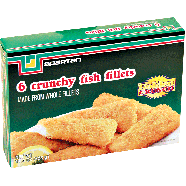 Spartan  golden crunchy fish fillets, made with whole fillets, 611.4oz