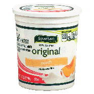 Spartan Original lowfat peach yogurt, 99% fat free 32oz