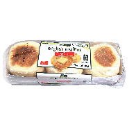 Spartan  6 english muffins, double fork split 12oz