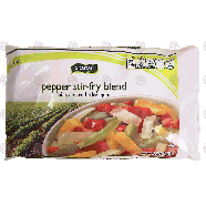 Spartan  pepper stir-fry blend, onions, green, red & yellow peppe16-oz