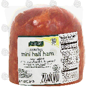 Spartan  half ham, boneless, mini, hickory smoked & fully cooked 32oz